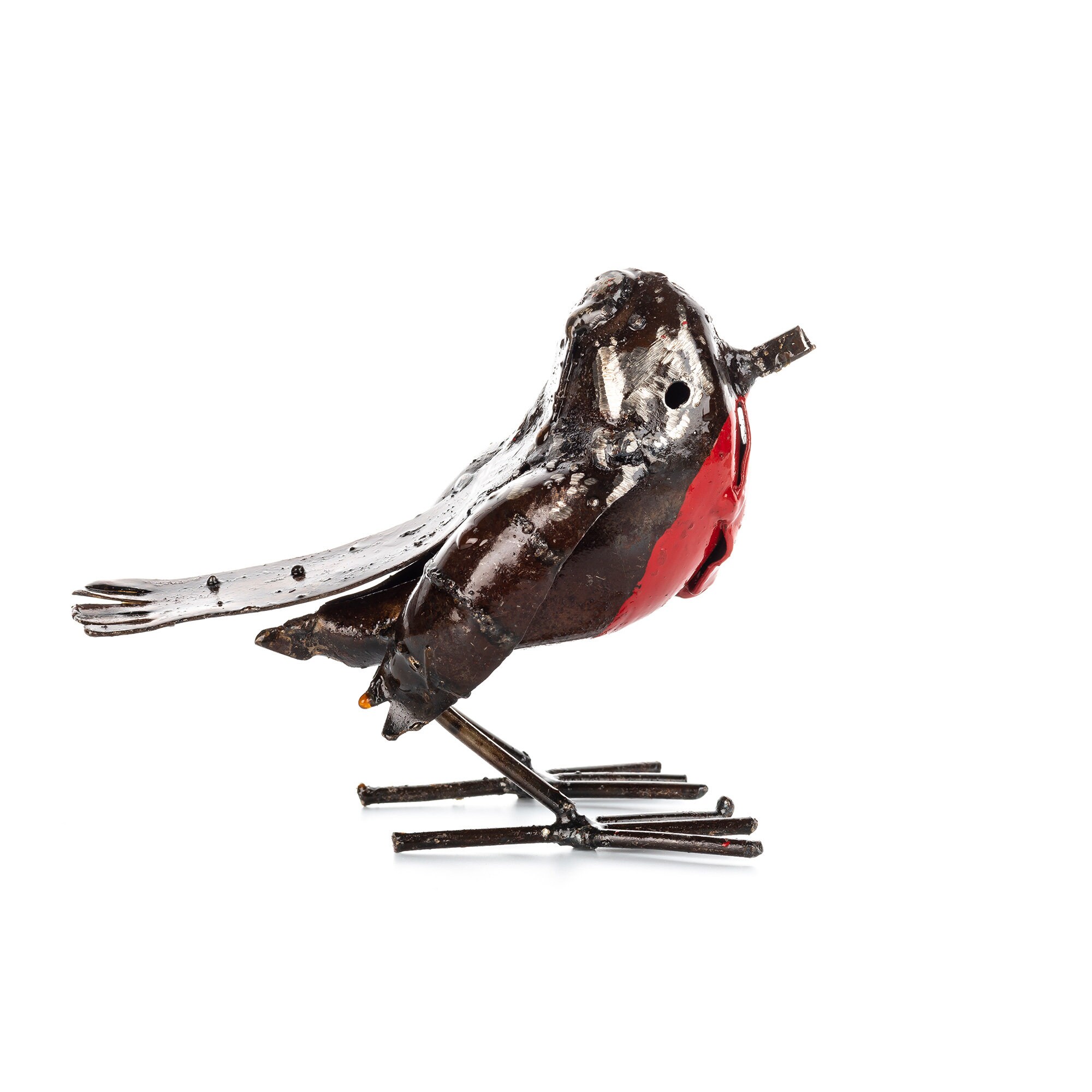 Metal Robin Garden Ornament Sculpture Art Handmade Recycled Etsy UK