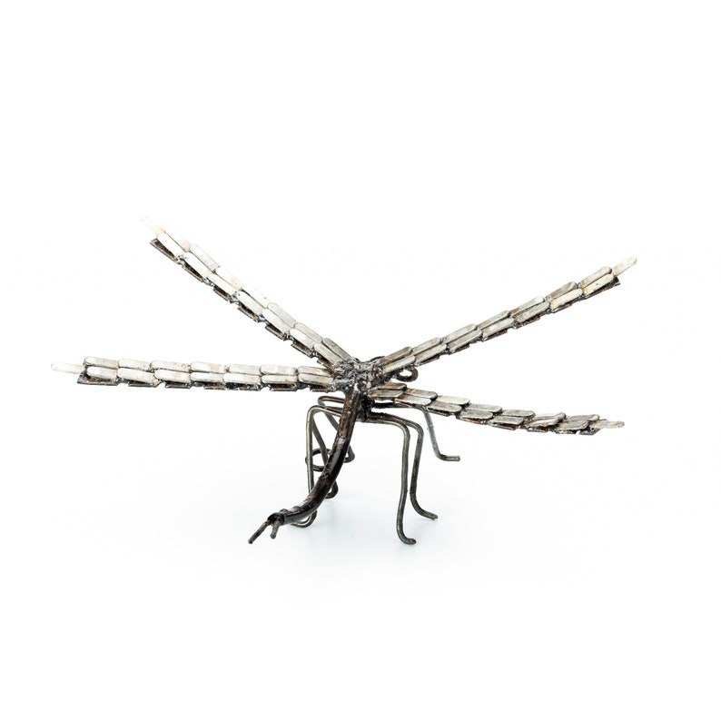 Metal Dragonfly Garden Ornament Sculpture Art Wall Art Etsy UK