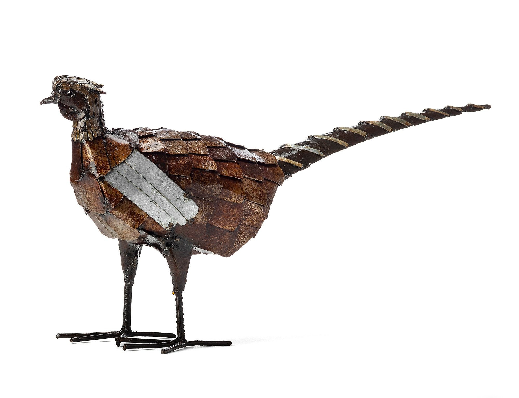 Metal Pheasant Garden Ornament Sculpture Art Handmade Etsy UK