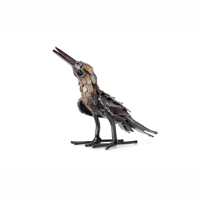 Metal Bird Garden Ornament Sculpture Art Handmade Recycled Etsy UK