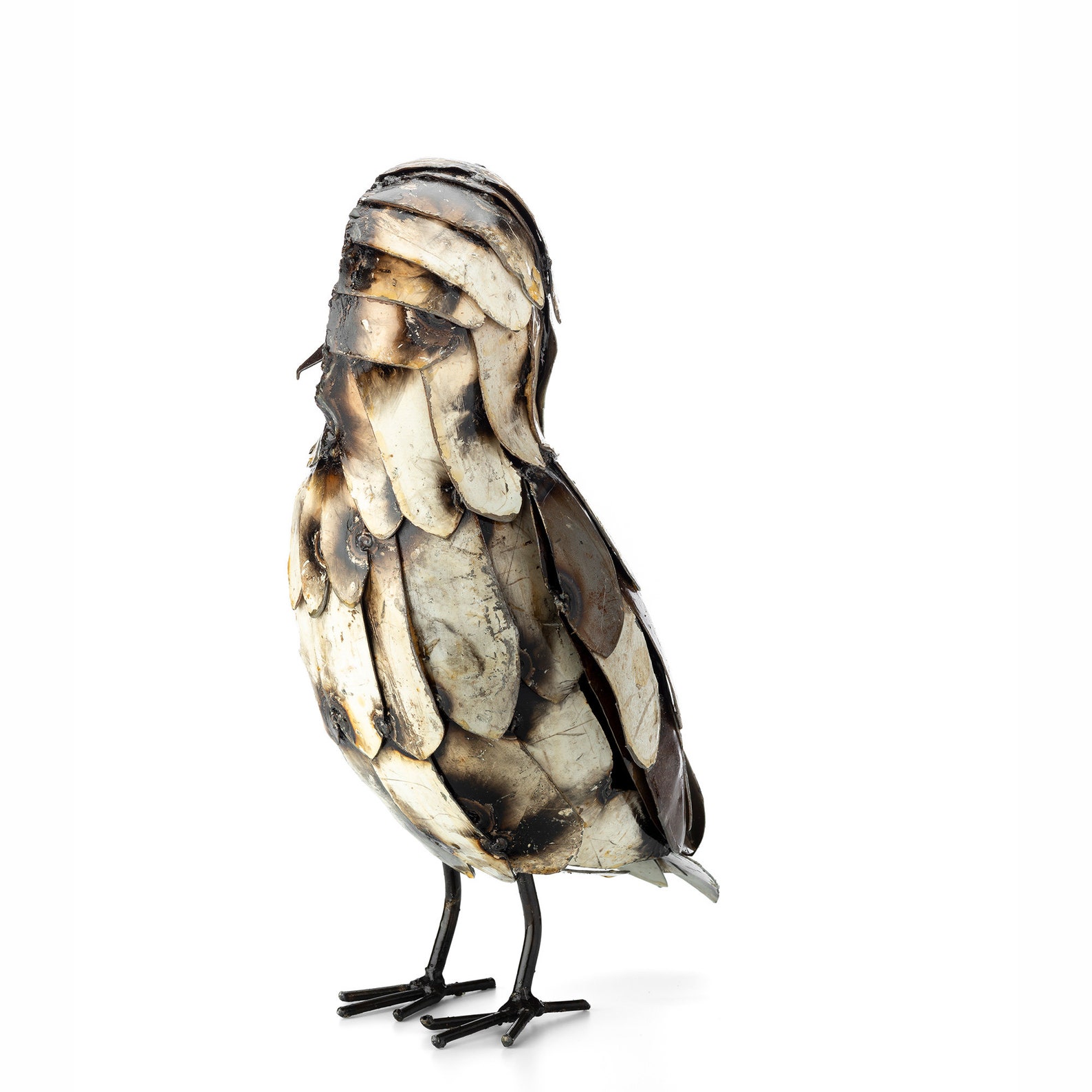 Metal Barn Owl Garden Ornament Sculpture Art Handmade Etsy UK