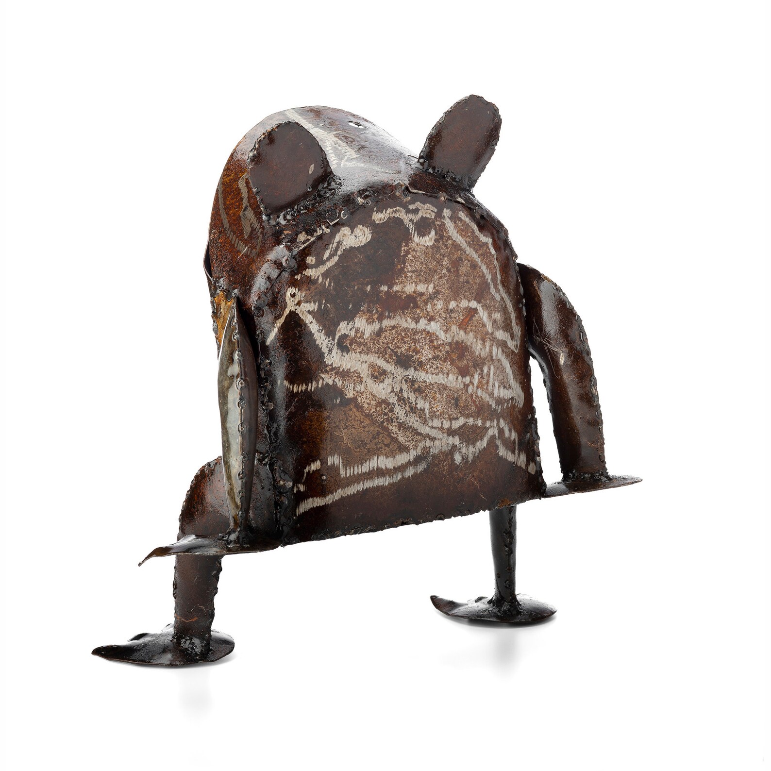 Metal Frog Garden Ornament Pond Sculpture Art Handmade Etsy UK