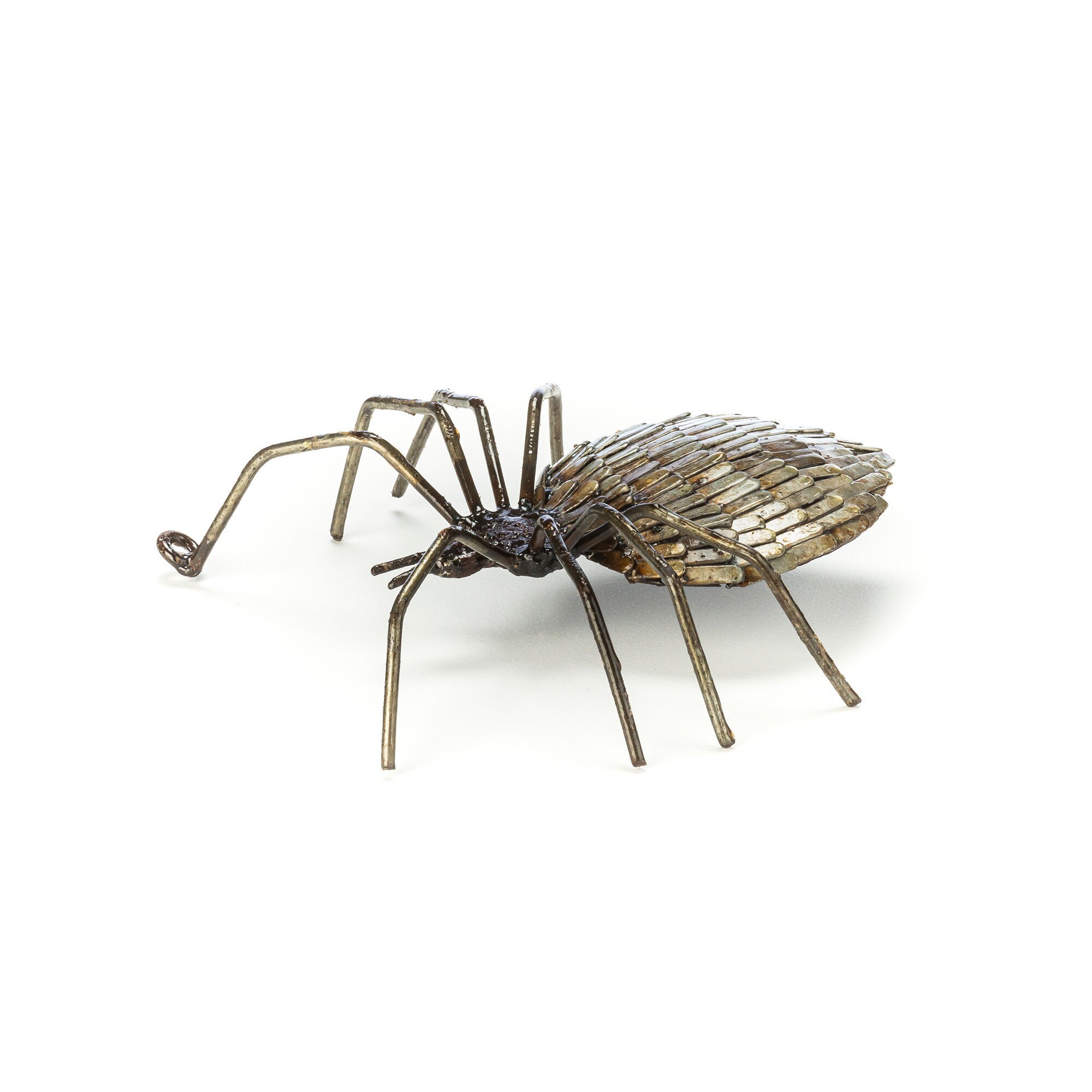 Metal Spider Garden Ornament Sculpture Art Wall Art Recycled Etsy