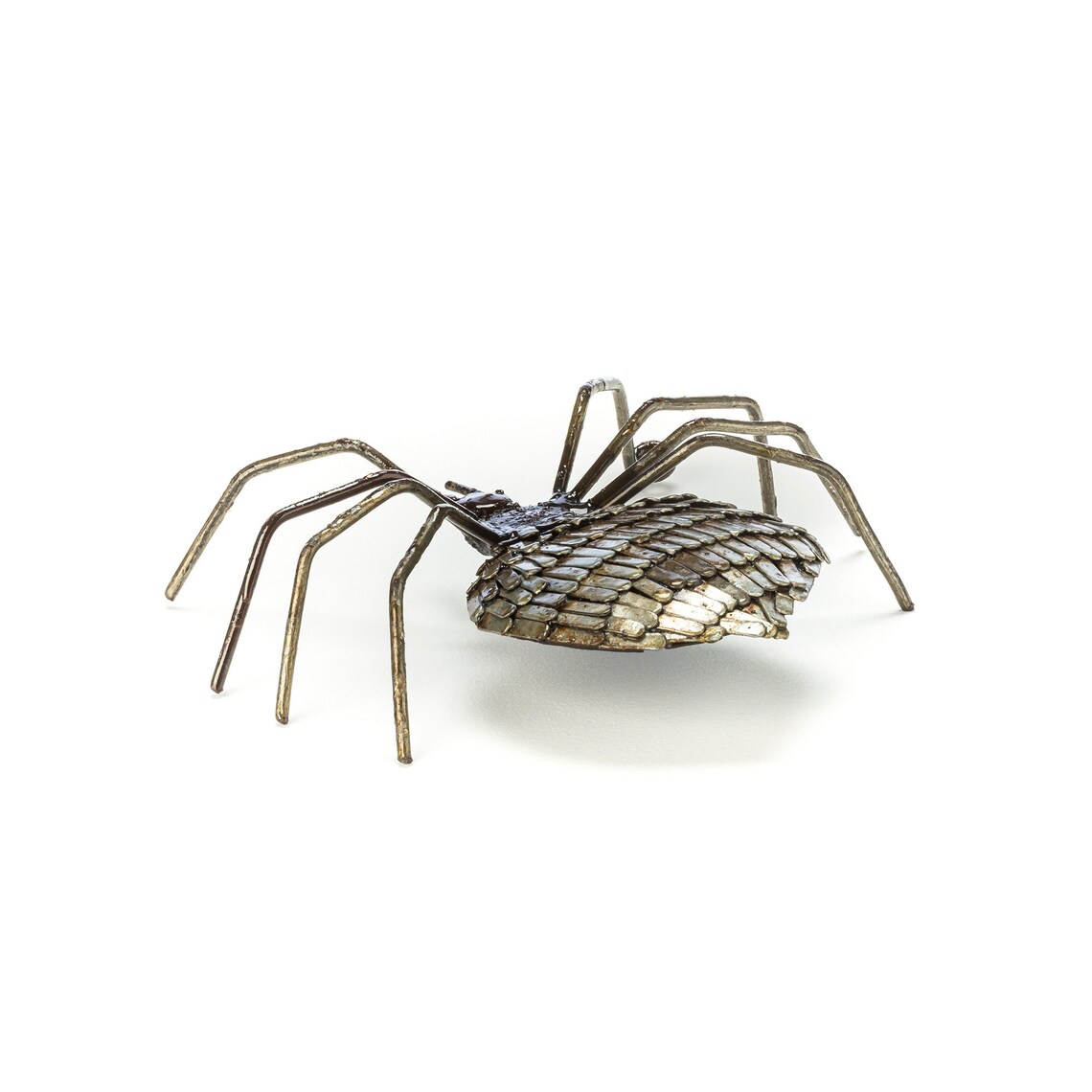Metal Spider Garden Ornament Sculpture Art Wall Art Recycled Etsy