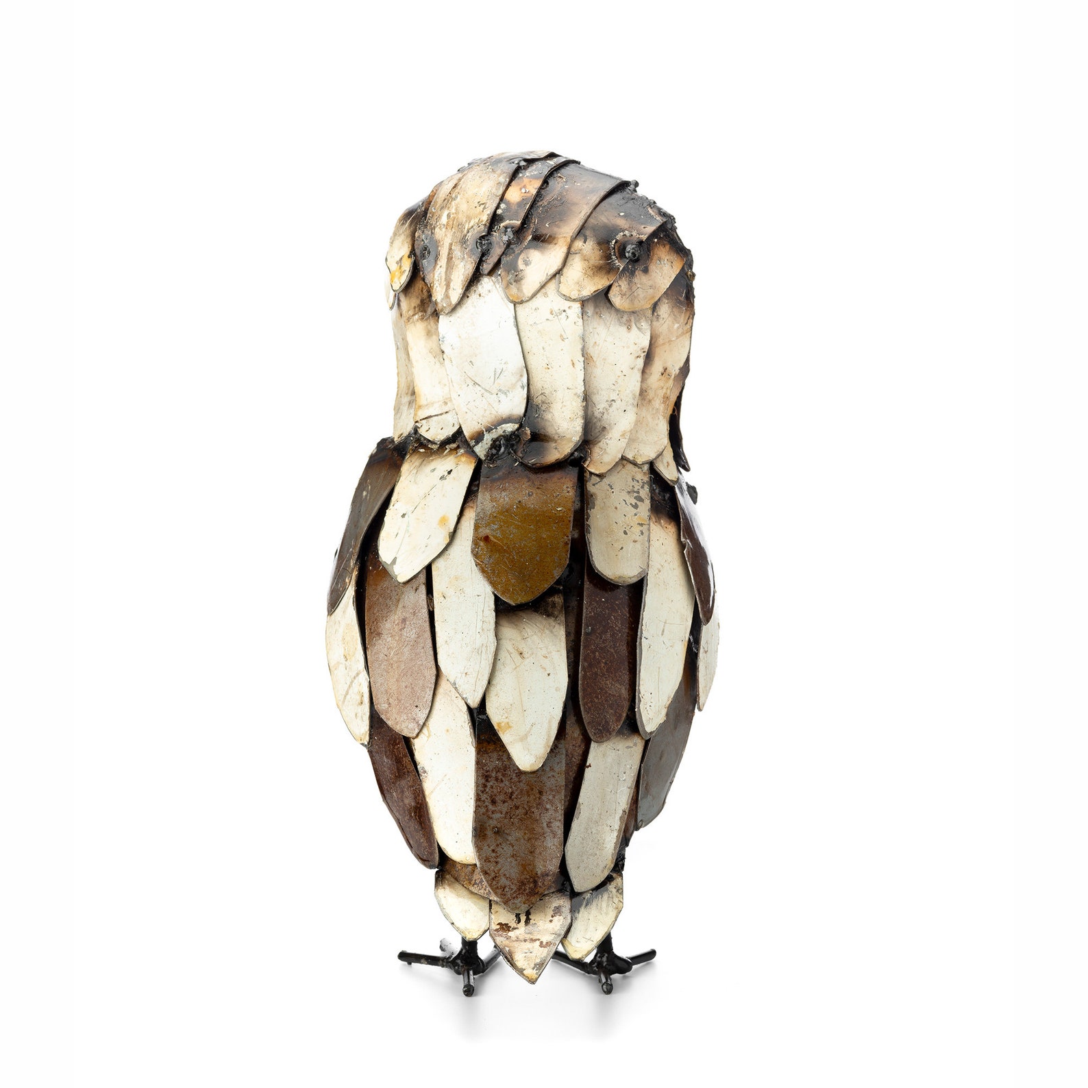 Metal Barn Owl Garden Ornament Sculpture Art Handmade Etsy UK