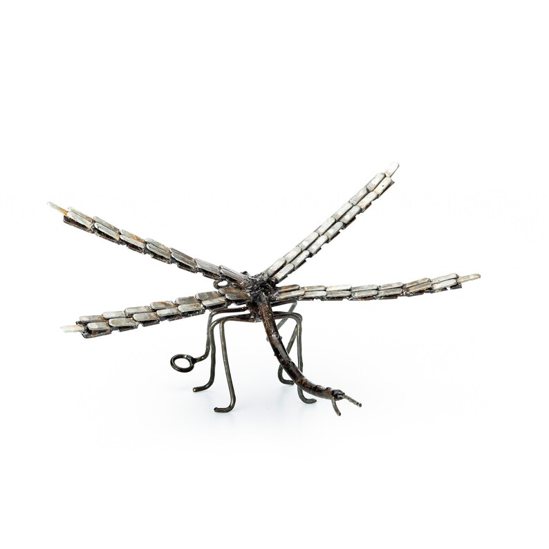 Metal Dragonfly Garden Ornament Sculpture Art Wall Art Etsy UK