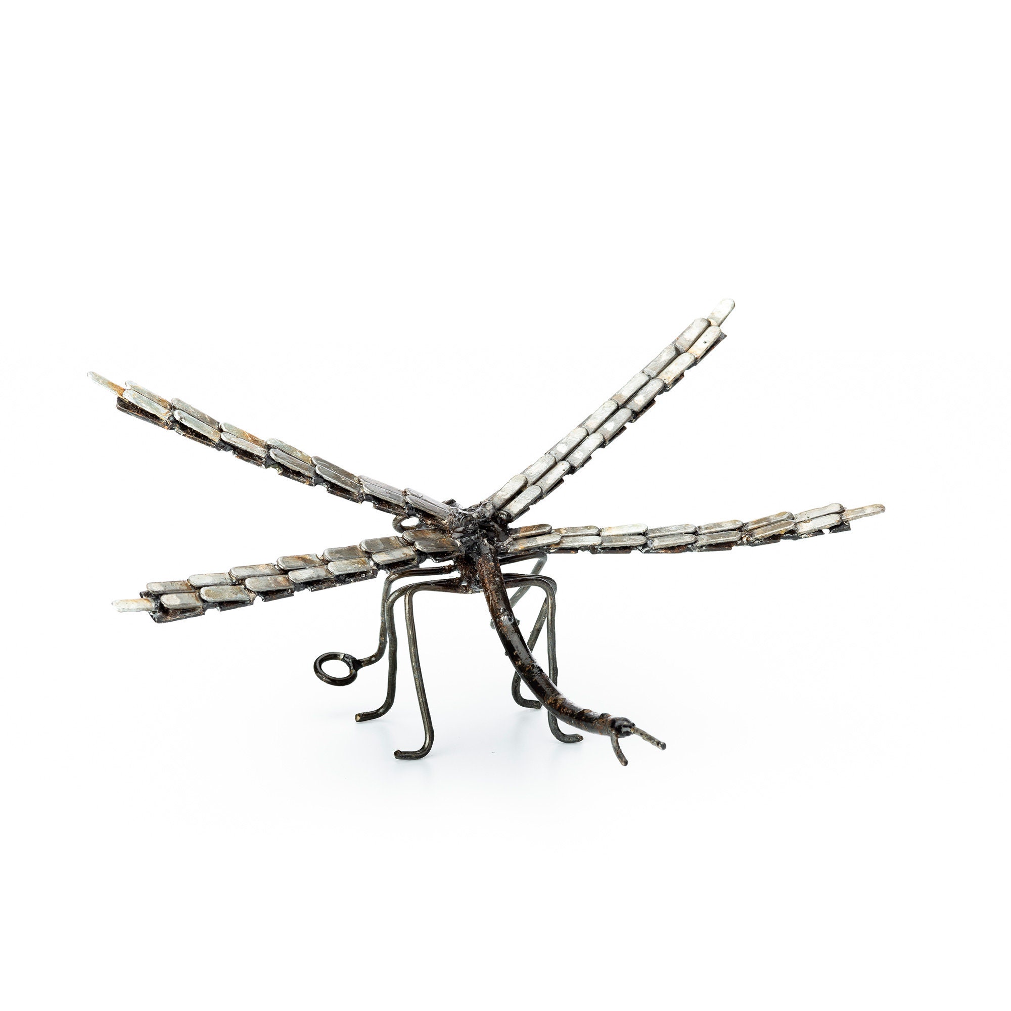 Metal Dragonfly Garden Ornament Sculpture Art Wall Art Etsy UK