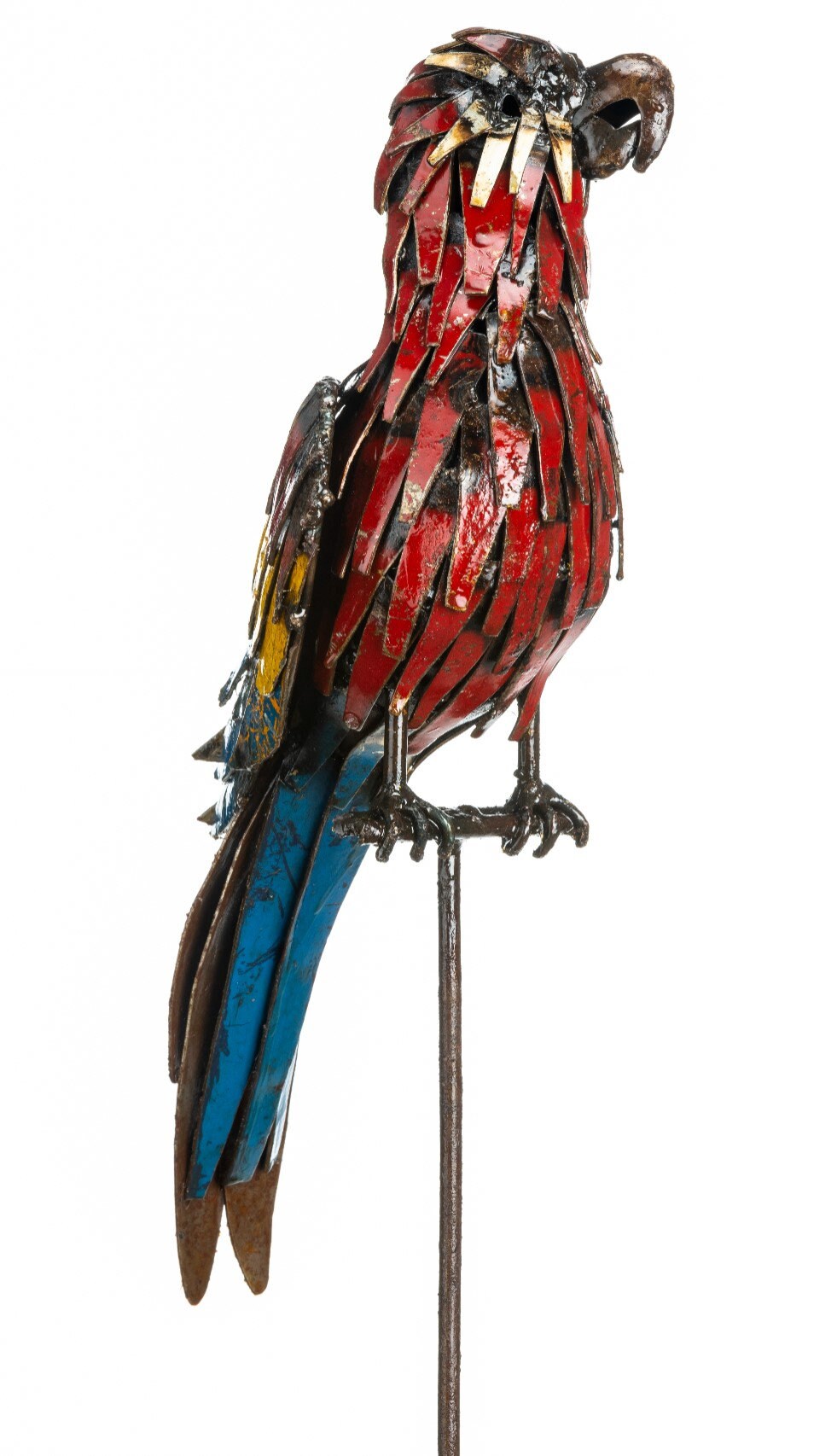 Metal Parrot Garden Ornament Sculpture Art Handmade Recycled Etsy UK