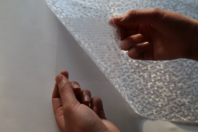 Static Cling Privacy EZ Film Oval Squares