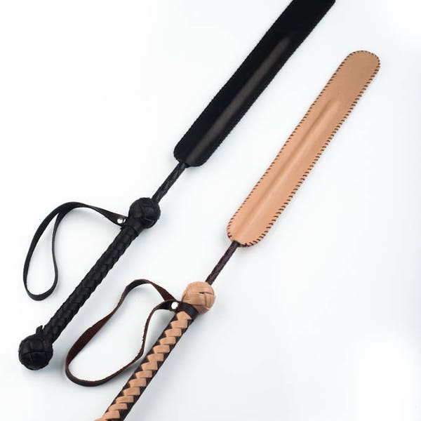 Leather BDSM riding crop, Whip, leather whip, BDSM whip,  One-tailed whip,