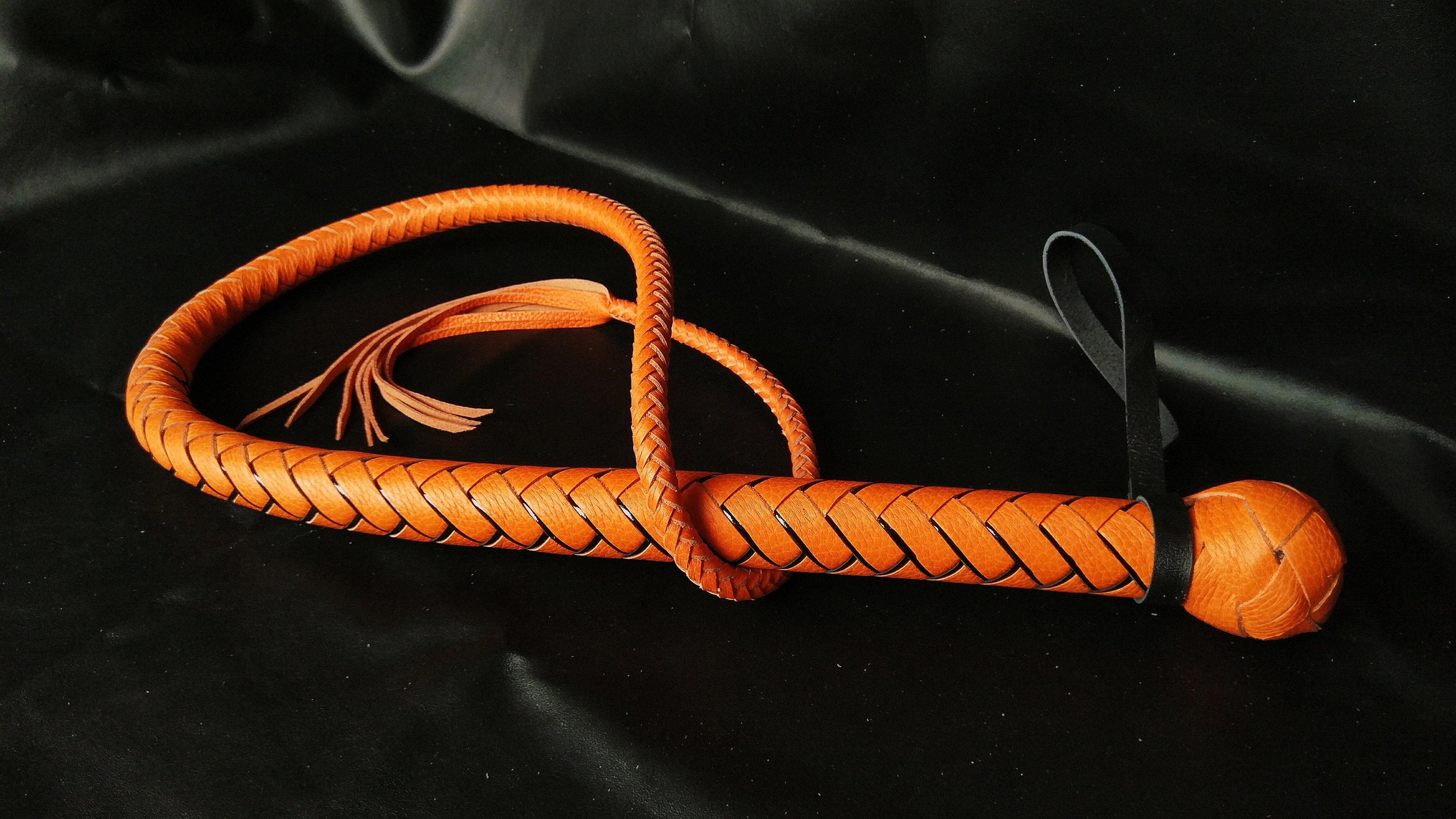 Leather Whip BDSM Whip Bullwhip 145 Cm Singletailed Lash Etsy UK