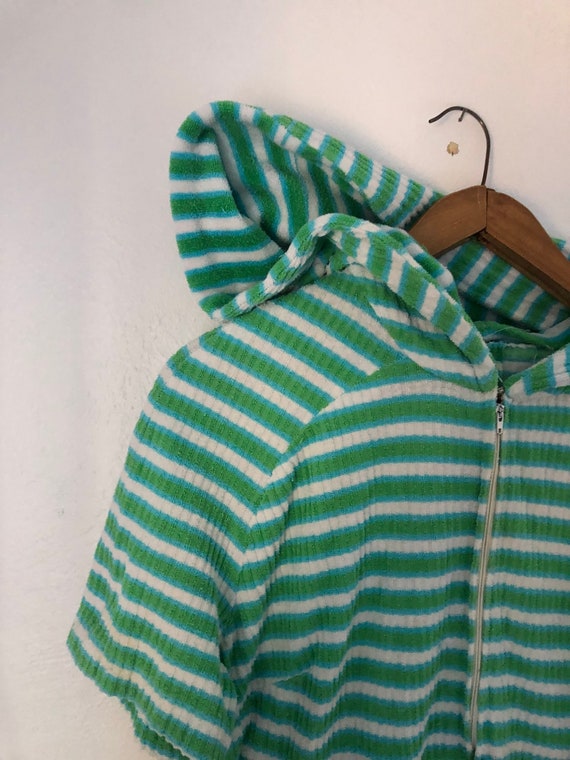 Hooded Terry Cloth Dress/Cover Up