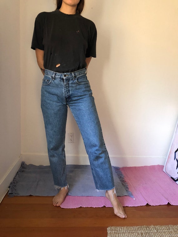 Kirkland High Waisted Fringe Jeans