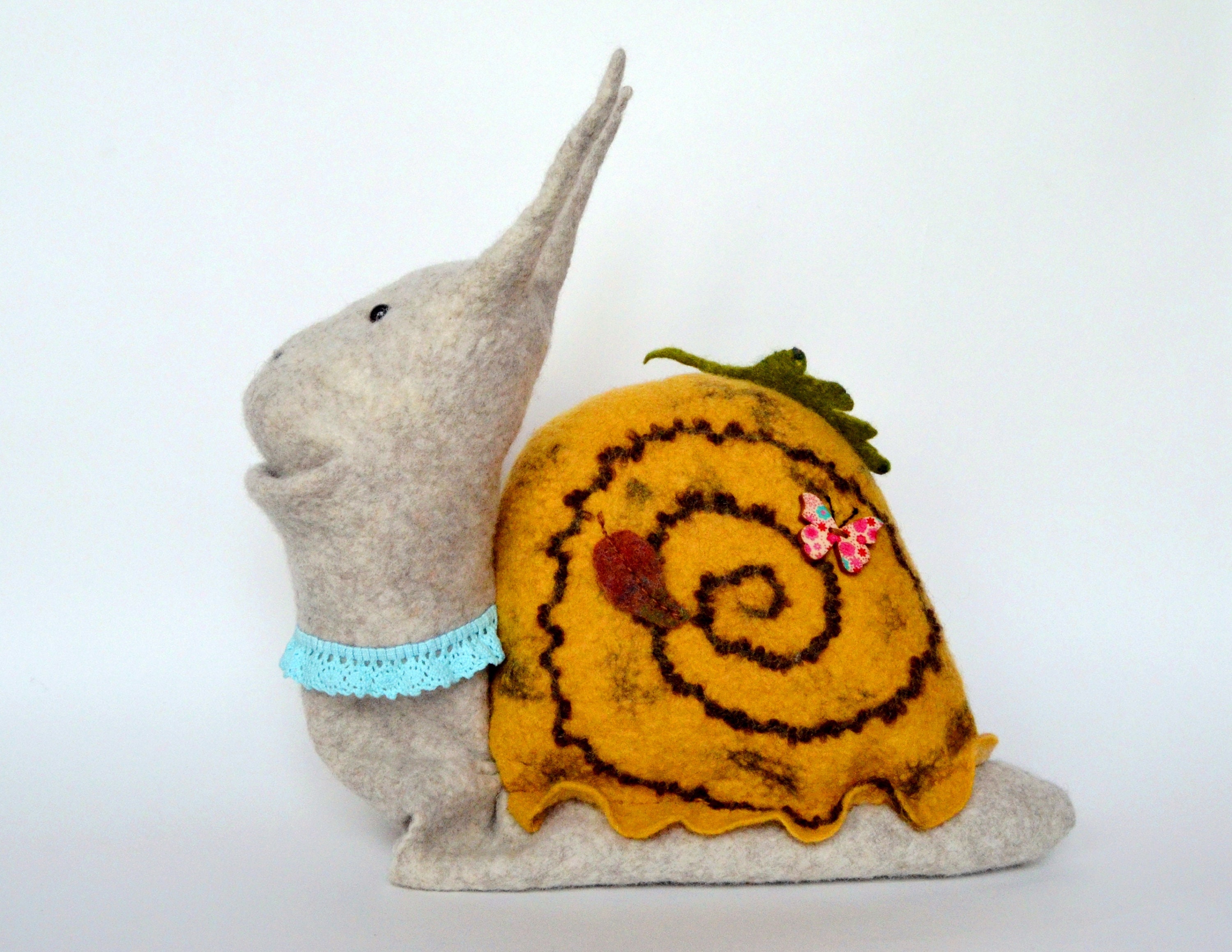 Snail hand puppet Puppets theater Snail toy Etsy