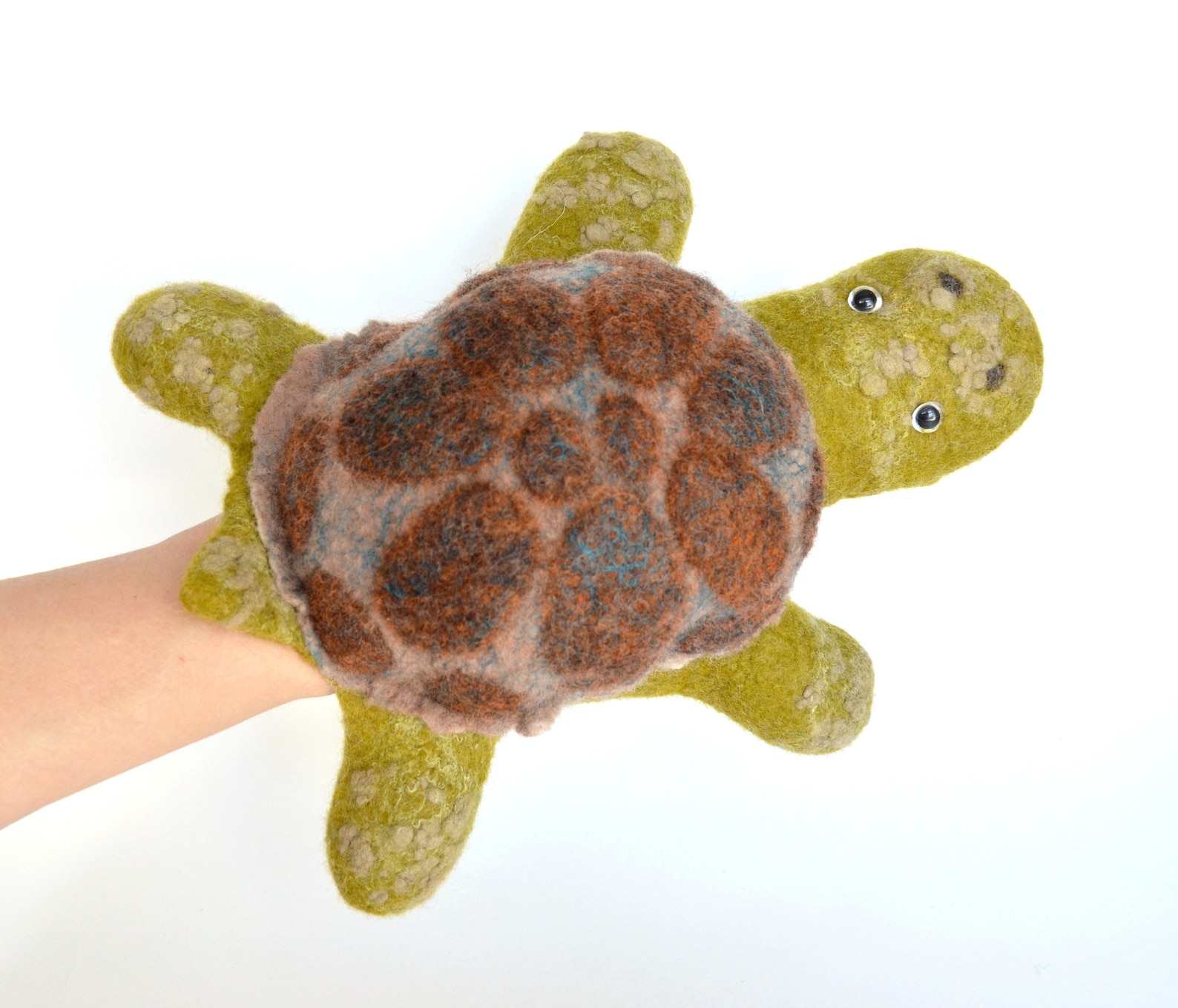Turtle Hand Puppet Puppets Theater Puppet Etsy