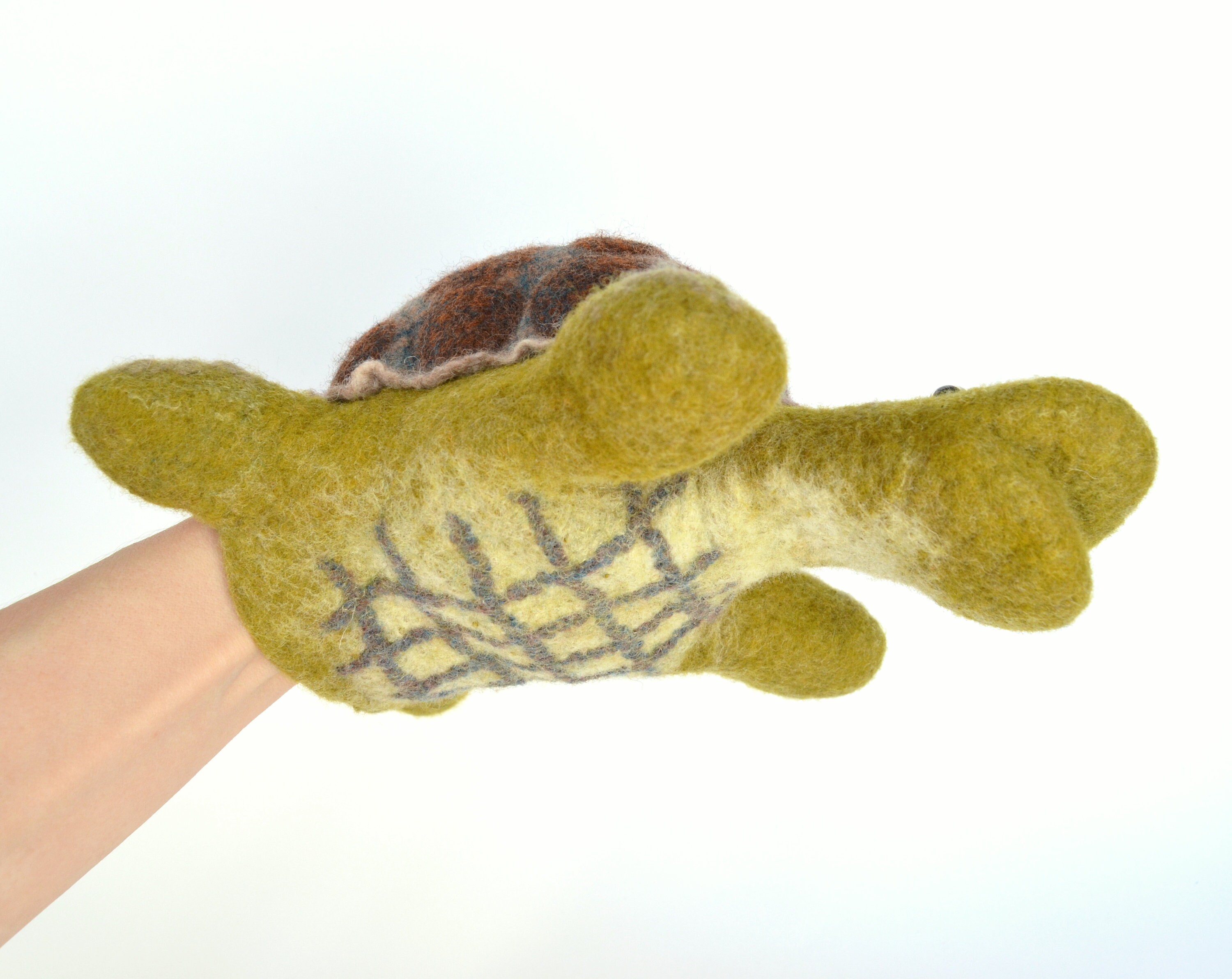 Turtle Hand Puppet Puppets Theater Puppet Etsy