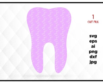Tooth SVG instant download design for cricut or silhouette, dental care