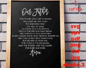Download Lord S Prayer Svg Etsy