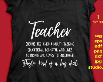 Download Teacher Definition Svg Etsy