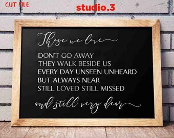 Those We Love Svg Etsy