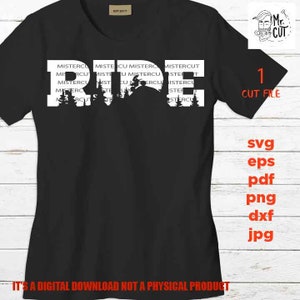 Ride SVG, DXF, jpeg, Motocross, pdf, png hochauflösend, Dirtbike Clipart, Riding Svg, Jungs T-Shirt Design, Reiten