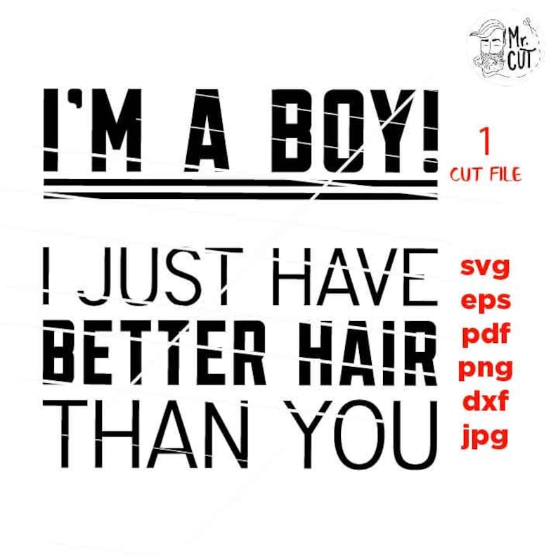 Clip Art I M A Boy I Just Have Better Hair Than You Svg Dxf Toddler Svg Funny Toddler Boy Svg Jpg Reverse Cut File Toddler Shirt Eps Art Collectibles