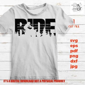 Ride SVG, DXF, jpeg, pdf, png hoge resolutie, ATV Clip Art, 4 Wheeler Clipart, Quad Riding Svg, Four Wheeler Decor Rijden