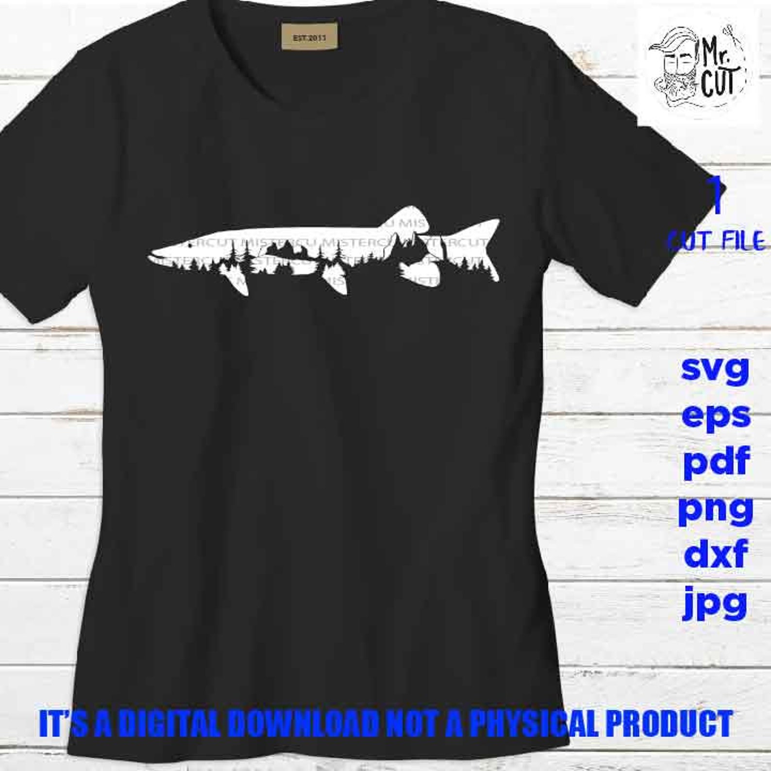 Muskellunge Muskie Svg, Musky, Lunge, PNG High Resolution, Dxf, Fisher ...
