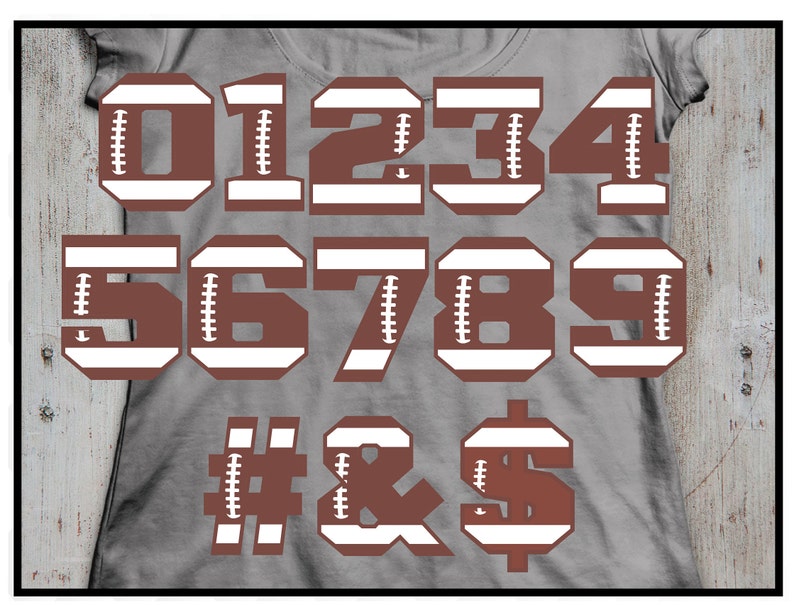 Download Football numbers SVG and dxf 2 and 3 layers versions files ...