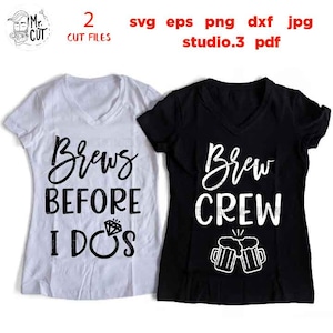 Brew Crew, Brews Before I Dos, Garotas Bebendo, Despedida de Solteira SVG, PNG, Dxf, jpg espelhado, Casamento svg, Festa de Noiva svG, correspondência