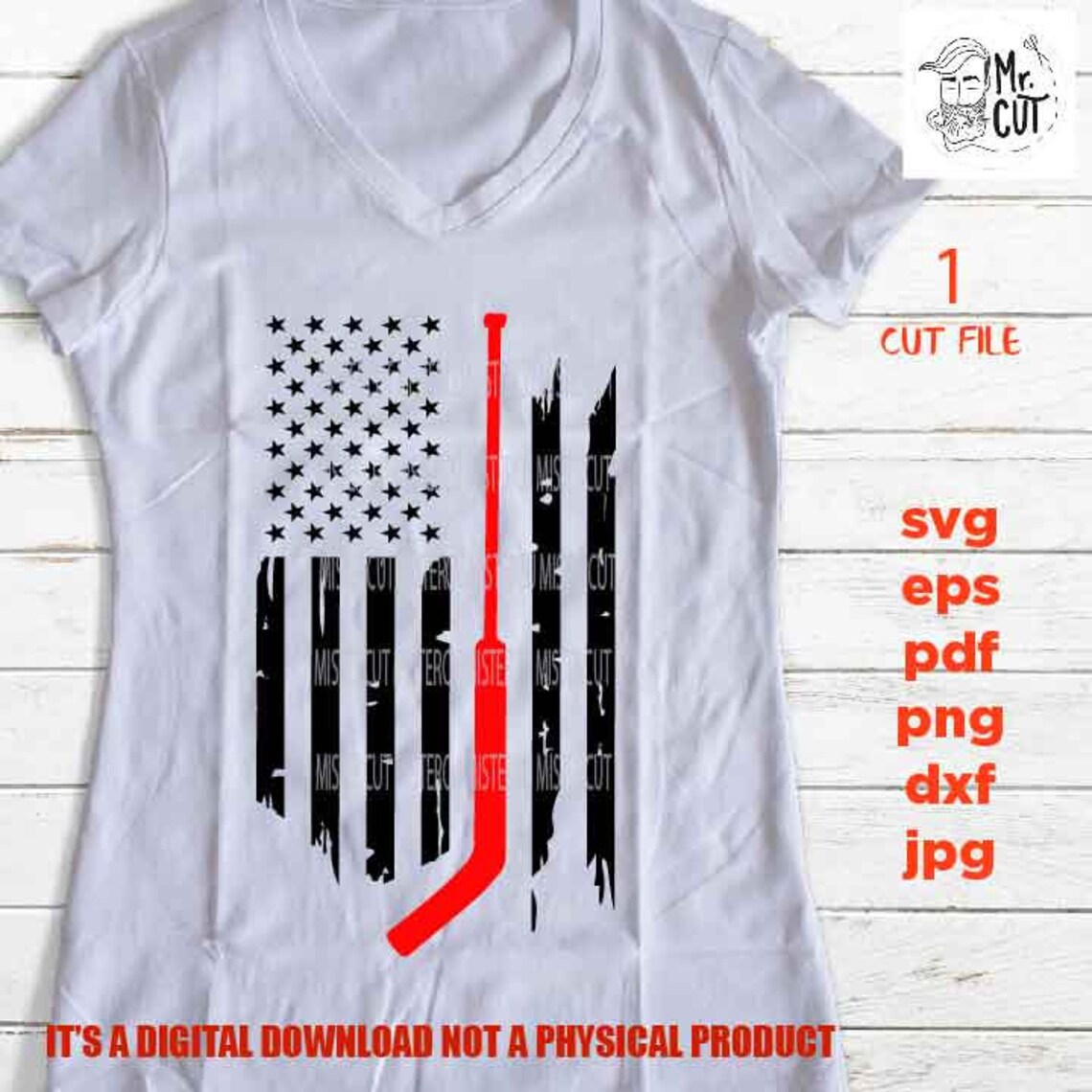 Hockey Flag SVG PNG Dxf Jpg Paper Transfer Goalie Svg - Etsy
