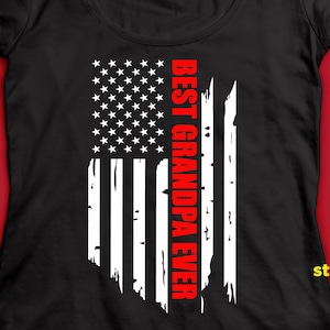 USA flag grandpa ever, grandpa svg, Distressed Flag Svg, fathers day Cut Files Fire, Vinyl Decal Design T-shirt, for Cricut Silhouette