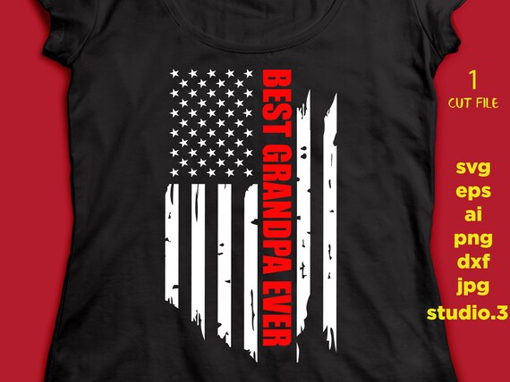 Download Free Usa Flag Grandpa Ever Grandpa Svg Distressed Flag Svg Etsy SVG Cut Files