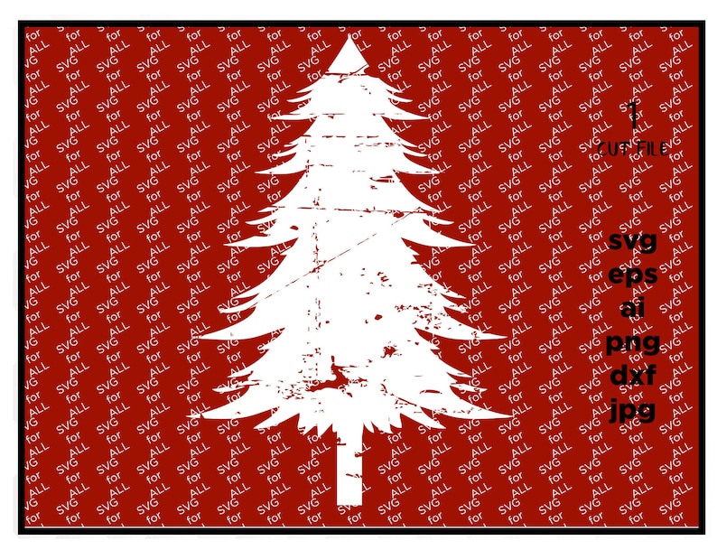 SVG clip art grunge svg dxf Digital Download Winter svg eps Fall SVG distressed Christmas tree svg thanksgiving svg tree svg