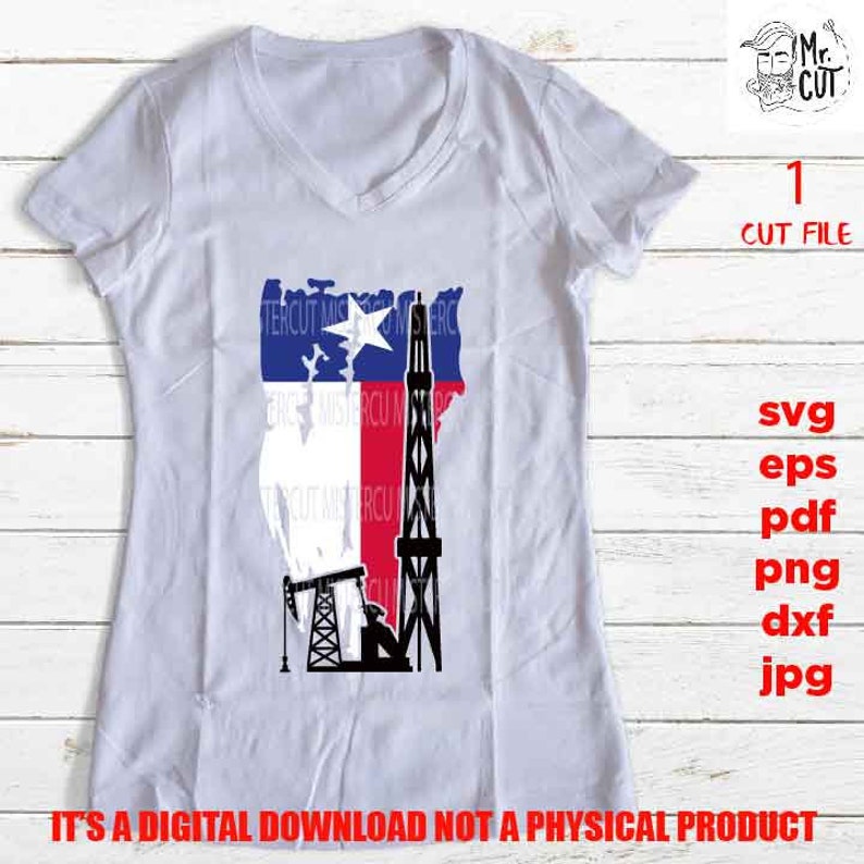 Download Oilfield Texas Flag SVG PNG Dxf jpg pdf oilfield | Etsy