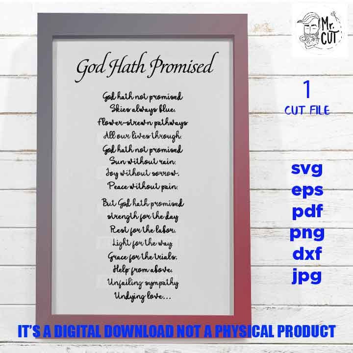 God Hath Not Promised Poem 