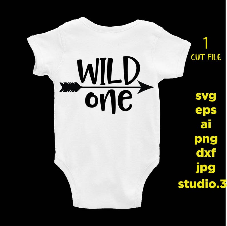 Wild One Svg First Birthday Svg File Png Baby Girl Birthday One Year Old Design With Crown For Cameo And Cricut Svg Eps Dxf Clip Art Art Collectibles Kromasol Com