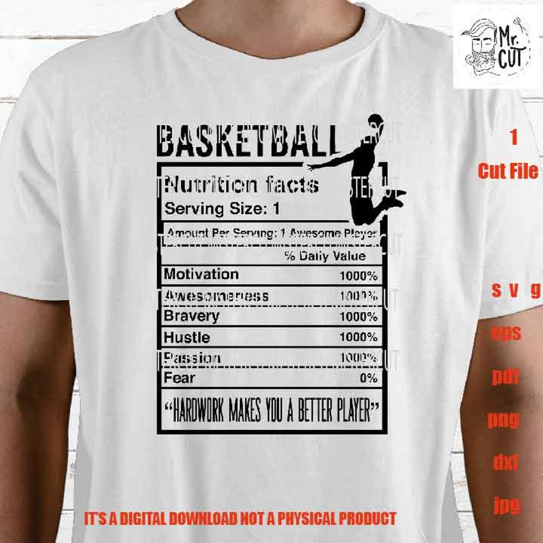 Basketball Player Facts Shirt Vector Design, Sign Svg, Birthday Gift ...