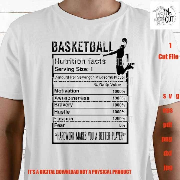 Basketball player facts shirt vector design, sign svg, birthday gift idea, sign Svg, PNG high resolution, Dxf, eps, pdf, basketball lovers