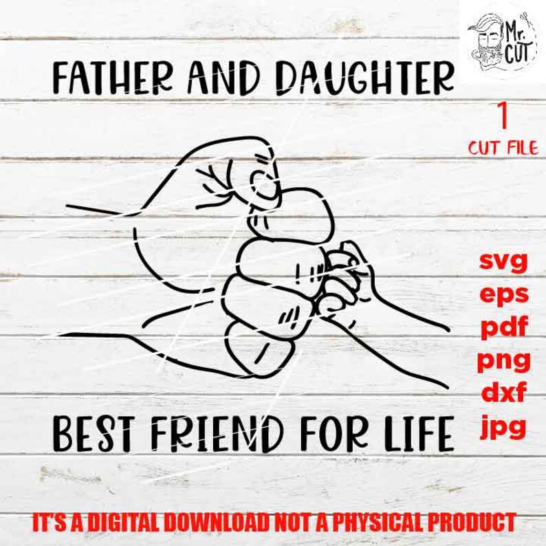 Download Father and daughter svg fist bump svg best friends svg png ...