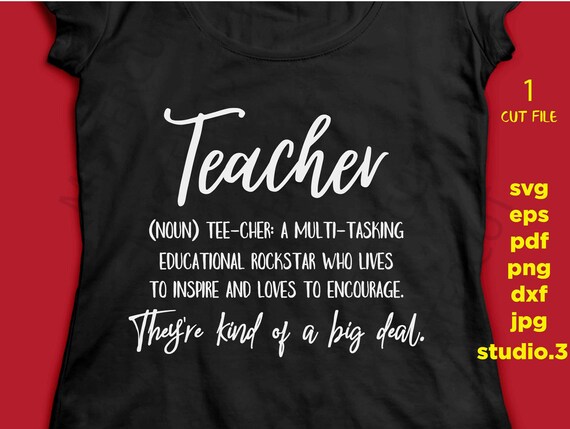 Download Teacher Definition Svg Educational Rockstar Teacher Gift Etsy