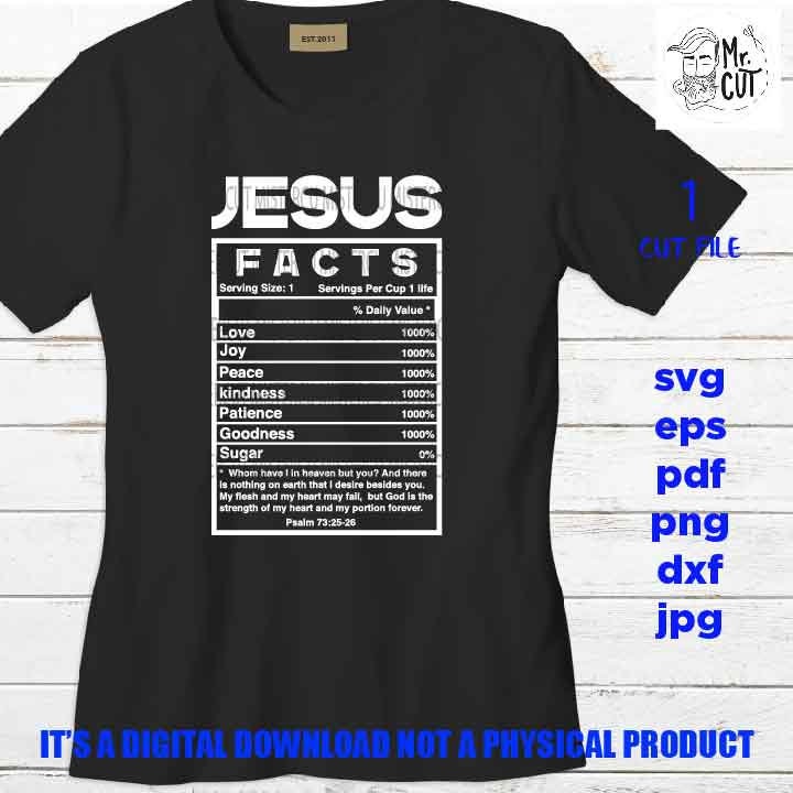 Jesus facts shirt vector design, sign svg, pastor idea gift, sign Svg, PNG high resolution, Dxf, eps, pdf, christian faith