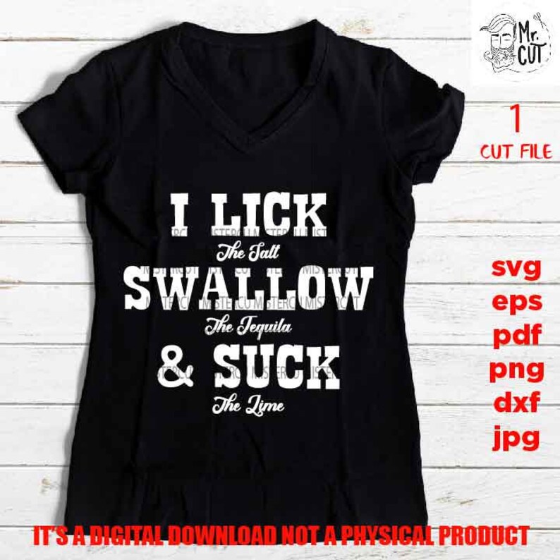 Swallow the tequila svg funny shirt vector design Tequila  Etsy
