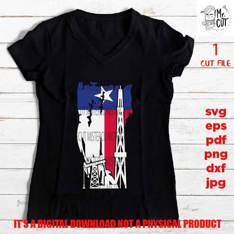 Download Oilfield Texas Flag SVG PNG Dxf jpg pdf oilfield | Etsy