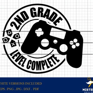 Digitale bestanden, 2e leerjaar voltooid, afstuderen SVG, png, jpg, dxf, eps, gesneden bestand knippen bestand, Cricut en silhouet
