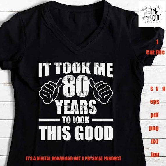 Lustige 80. Geburtstag Baseballkappe - 'It Taken Me 80 Years To Look This Good' - Vintage Design