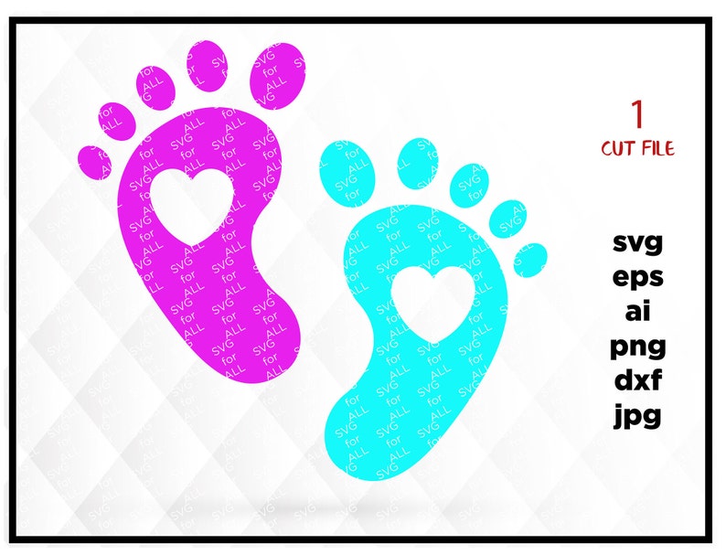 Free Free 154 Baby Footprint Heart Svg SVG PNG EPS DXF File