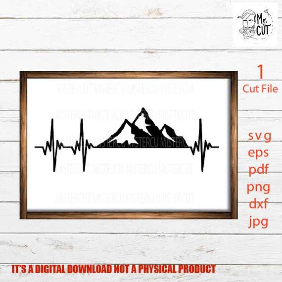 Free Free 169 Mountain Heartbeat Svg SVG PNG EPS DXF File