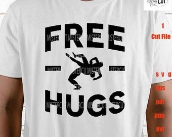 Wrestling SVG hugs funny, wrestling svg, wrestler svg, silhouette, png, cut file, clipart, SVG Cut File for use with cutting machines cricut