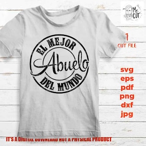 najlepszy dziadek świata, plik SVG, Dzień Ojca, svg, dxf, plik do cięcia, jpg lustrzane, tata svg, plik do cięcia projektu koszulki wektorowej, prezent dla taty